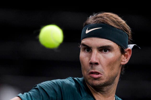 Rafael Nadal (Esp) TENNIS : Rolex Paris Masters - 05 11 2020 JBAutissier Panoramic 