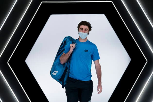 entree de Jordan Thompson (Aus) TENNIS : Rolex Paris Masters - 05 11 2020 JBAutissier Panoramic 