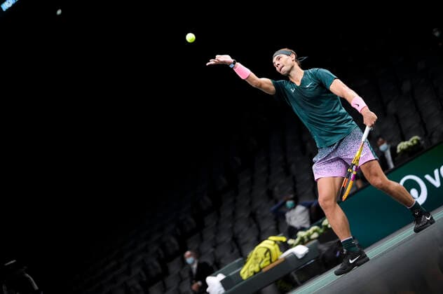 Rafael Nadal (Esp) TENNIS : Rolex Paris Masters - 05 11 2020 JBAutissier Panoramic 