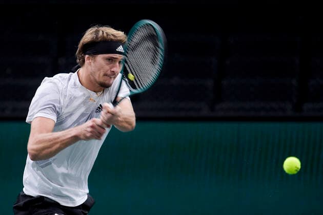 Alexander Zverev (Ger) TENNIS : Rolex Paris Masters - 05 11 2020 JBAutissier Panoramic 