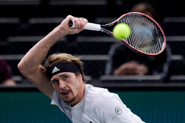 Alexander Zverev (Ger) TENNIS : Rolex Paris Masters - 05 11 2020 JBAutissier Panoramic 
