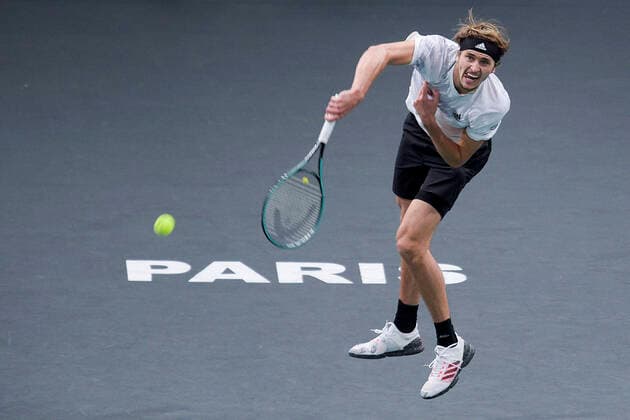 Alexander Zverev (Ger) TENNIS : Rolex Paris Masters - 05 11 2020 JBAutissier Panoramic 