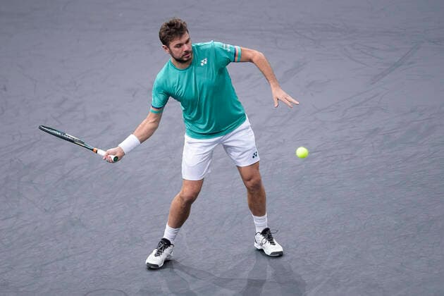 Stan Wawrinka (Sui) TENNIS : Rolex Paris Masters - 05 11 2020 JBAutissier Panoramic 