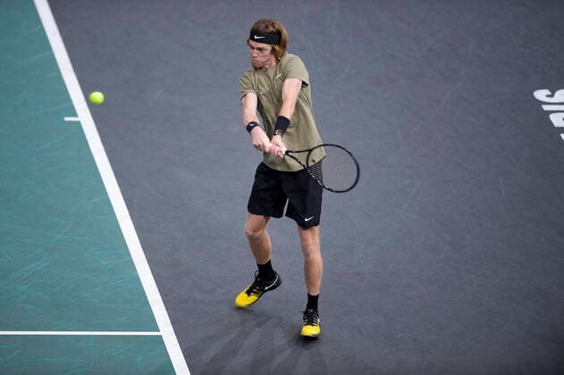 Andrey Rublev (Rus) TENNIS : Rolex Paris Masters - 05 11 2020 JBAutissier Panoramic 