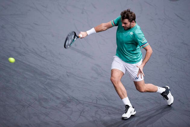 Stan Wawrinka (Sui) TENNIS : Rolex Paris Masters - 05 11 2020 JBAutissier Panoramic 