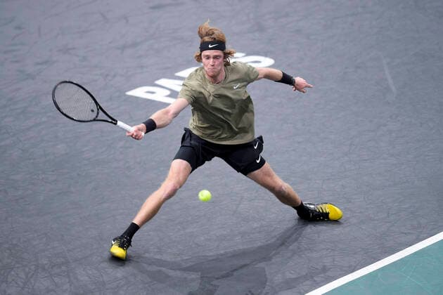 Andrey Rublev (Rus) TENNIS : Rolex Paris Masters - 05 11 2020 JBAutissier Panoramic 