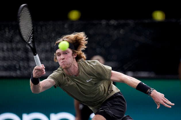 Andrey Rublev (Rus) TENNIS : Rolex Paris Masters - 05 11 2020 JBAutissier Panoramic 