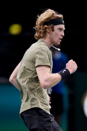 Andrey Rublev (Rus) TENNIS : Rolex Paris Masters - 05 11 2020 JBAutissier Panoramic 