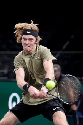Andrey Rublev (Rus) TENNIS : Rolex Paris Masters - 05 11 2020 JBAutissier Panoramic 