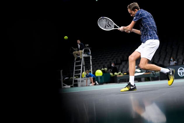 Daniil Medvedev (Rus) TENNIS : Rolex Paris Masters - 06 11 2020 JBAutissier Panoramic 