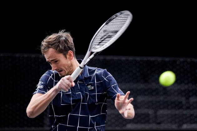 Daniil Medvedev (Rus) TENNIS : Rolex Paris Masters - 06 11 2020 JBAutissier Panoramic 