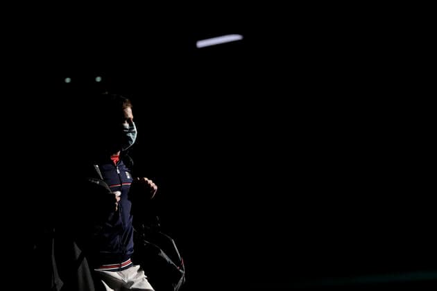 arrivee de Diego Schwartzman (Arg) TENNIS : Rolex Paris Masters - 06 11 2020 JBAutissier Panoramic 
