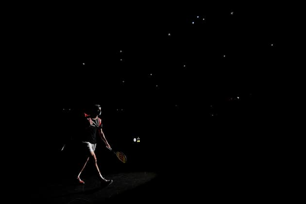 entree de Ugo Humbert (Fra) TENNIS : Rolex Paris Masters - 06 11 2020 JBAutissier Panoramic 