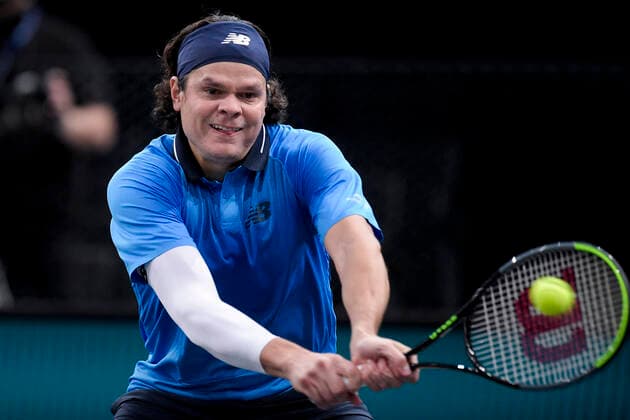 Milos Raonic (Can) TENNIS : Rolex Paris Masters - 06 11 2020 JBAutissier Panoramic 