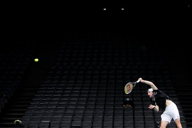 Ugo Humbert (Fra) TENNIS : Rolex Paris Masters - 06 11 2020 JBAutissier Panoramic 