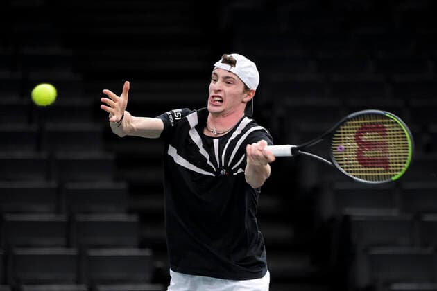 Ugo Humbert (Fra) TENNIS : Rolex Paris Masters - 06 11 2020 JBAutissier Panoramic 