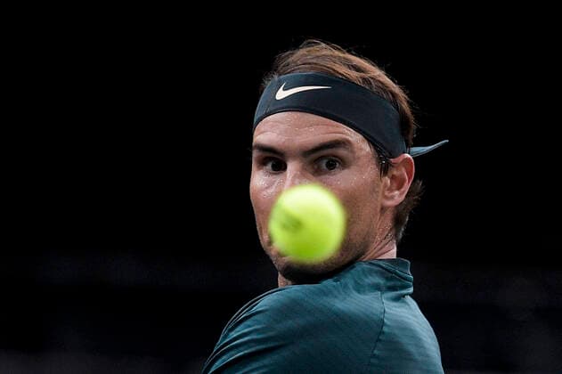 Sport Bilder des Tages Rafael Nadal (Esp) TENNIS : Rolex Paris Masters - 06 11 2020 JBAutissier Panoramic 