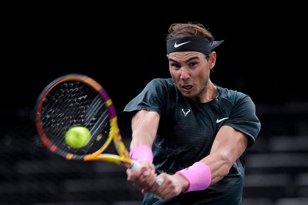 Rafael Nadal (Esp) TENNIS : Rolex Paris Masters - 06 11 2020 JBAutissier Panoramic 
