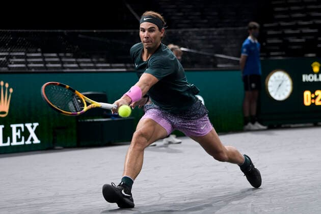 Rafael Nadal (Esp) TENNIS : Rolex Paris Masters - 06 11 2020 JBAutissier Panoramic 