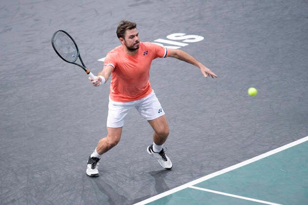 Stan Wawrinka (Sui) TENNIS : Rolex Paris Masters - 06 11 2020 JBAutissier Panoramic 