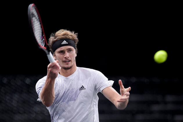 Alexander Zverev (Ger) TENNIS : Rolex Paris Masters - 06 11 2020 JBAutissier Panoramic 