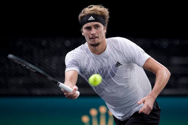 Alexander Zverev (Ger) TENNIS : Rolex Paris Masters - 06 11 2020 JBAutissier Panoramic 