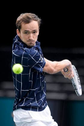 Daniil Medvedev (Rus) TENNIS : Rolex Paris Masters Demi Finale - 07 11 2020 JBAutissier Panoramic 