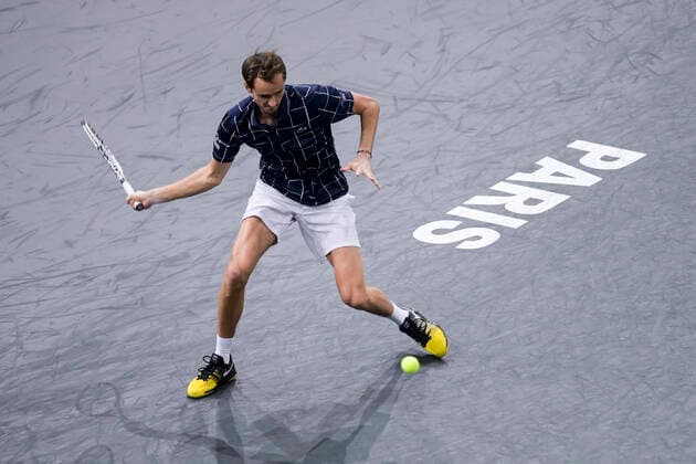 Daniil Medvedev (Rus) TENNIS : Rolex Paris Masters Demi Finale - 07 11 2020 JBAutissier Panoramic 