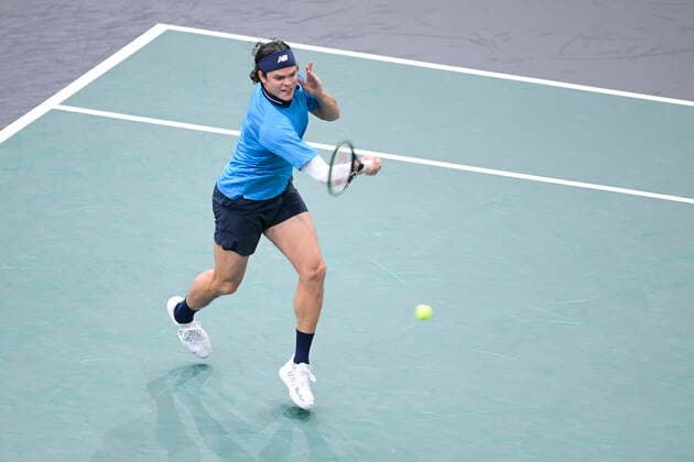 Milos Raonic (Can) TENNIS : Rolex Paris Masters Demi Finale - 07 11 2020 JBAutissier Panoramic 