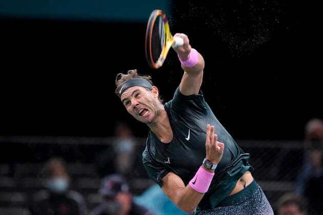 Rafael Nadal (Esp) TENNIS : Rolex Paris Masters Demi Finale - 07 11 2020 JBAutissier Panoramic 