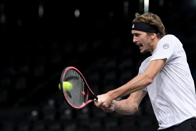 Alexander Zverev (Ger) TENNIS : Rolex Paris Masters Demi Finale - 07 11 2020 JBAutissier Panoramic 