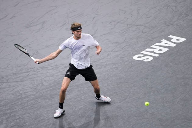 Alexander Zverev (Ger) TENNIS : Rolex Paris Masters Demi Finale - 07 11 2020 JBAutissier Panoramic 