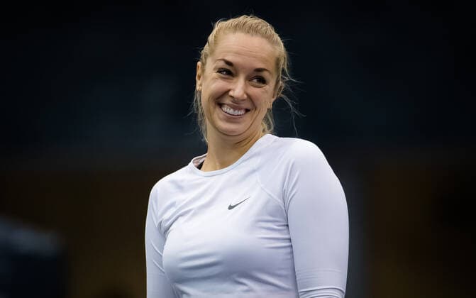 November 7, 2020, Linz, AUSTRIA: Sabine Lisicki of Germany in action during the first qualifications round at the 2020 Upper Austria Ladies Linz WTA, Tennis Damen International tennis tournament against Bibiane Schoofs of the Netherlands Linz AUSTRIA - ZUMAa181 20201107_zaa_a181_184 Copyright: xRobxPrangex