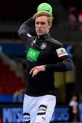 Düsseldorf, Germany 05 November 2020 Men EHF EM 2022 Qualification, Group 2, Germany vs. Bosnia Herzegovina Marian Michalczik Germany Foxes Berlin Düsseldorf ISS Dome North Rhine-Westphalia Germany