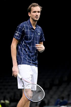 Daniil Medvedev (Rus) TENNIS : Rolex Paris Masters - Finale - 08 11 2020 JBAutissier Panoramic 