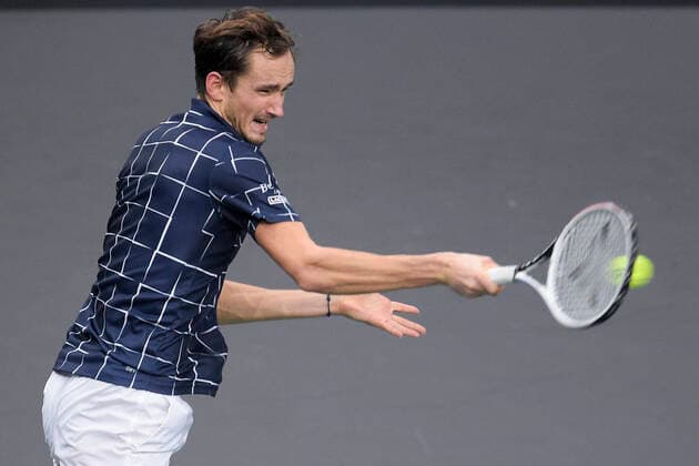 Daniil Medvedev (Rus) TENNIS : Rolex Paris Masters - Finale - 08 11 2020 JBAutissier Panoramic 