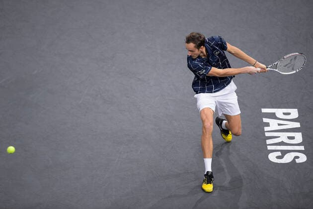 Daniil Medvedev (Rus) TENNIS : Rolex Paris Masters - Finale - 08 11 2020 JBAutissier Panoramic 