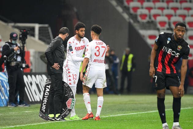 REMPLACEMENT - FAIR PLAY - 13 WILLEM GEUBBELS (MONA) FOOTBALL : Nice vs Monaco - Ligue 1 Uber Eats - 08 11 2020 FEP Panoramic 
