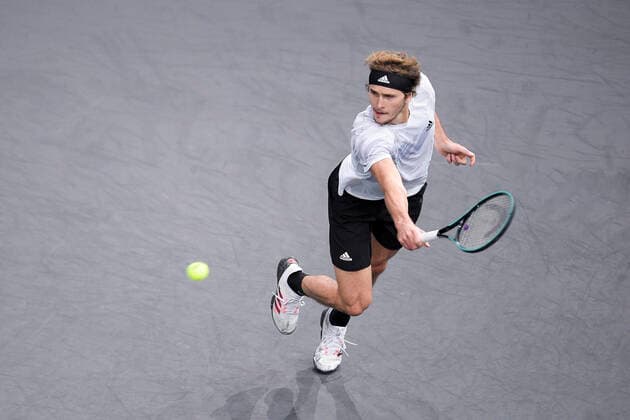Alexander Zverev (Ger) TENNIS : Rolex Paris Masters - Finale - 08 11 2020 JBAutissier Panoramic 