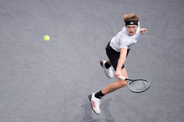 Alexander Zverev (Ger) TENNIS : Rolex Paris Masters - Finale - 08 11 2020 JBAutissier Panoramic 