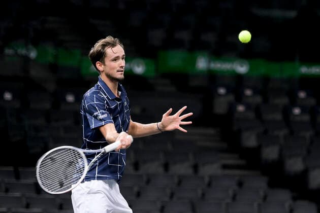 Daniil Medvedev (Rus) TENNIS : Rolex Paris Masters - Finale - 08 11 2020 JBAutissier Panoramic 