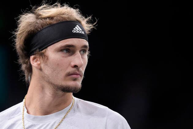 Alexander Zverev (Ger) TENNIS : Rolex Paris Masters - Finale - 08 11 2020 JBAutissier Panoramic 