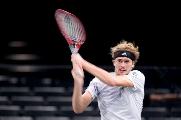 Alexander Zverev (Ger) TENNIS : Rolex Paris Masters - Finale - 08 11 2020 JBAutissier Panoramic 