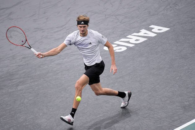 Alexander Zverev (Ger) TENNIS : Rolex Paris Masters - Finale - 08 11 2020 JBAutissier Panoramic 