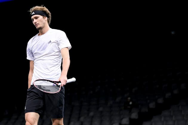 Alexander Zverev (Ger) TENNIS : Rolex Paris Masters - Finale - 08 11 2020 JBAutissier Panoramic 