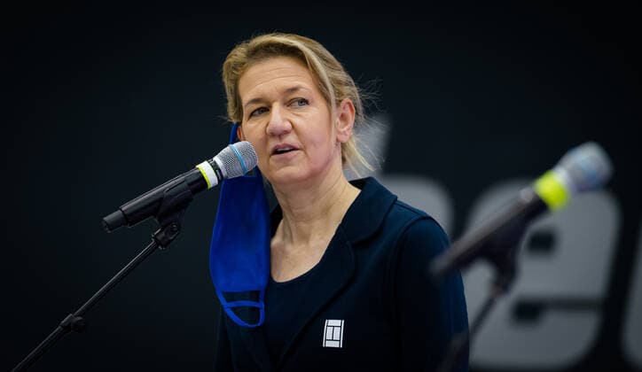 November 8, 2020, Linz, AUSTRIA: Sandra Reichel during the draw ceremony at the 2020 Upper Austria Ladies Linz WTA, Tennis Damen International tennis tournament Linz AUSTRIA - ZUMAa181 20201108_zaa_a181_171 Copyright: xRobxPrangex