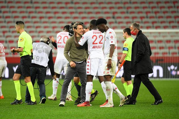 JOIE - FAIR PLAY - NIKO KOVAC (ENTRAINEUR MONACO) FOOTBALL : Nice vs Monaco - Ligue 1 Uber Eats - 08 11 2020 FEP Panoramic 