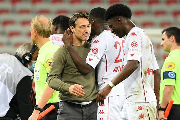 JOIE - FAIR PLAY - NIKO KOVAC (ENTRAINEUR MONACO) FOOTBALL : Nice vs Monaco - Ligue 1 Uber Eats - 08 11 2020 FEP Panoramic 