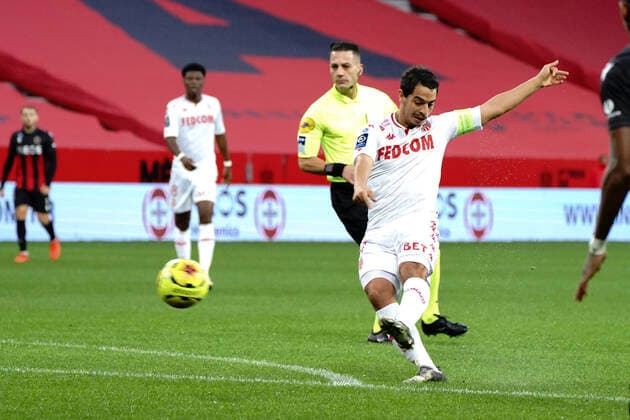 Wissam Ben Yedder (AS Monaco) FOOTBALL : OGC Nice vs AS Monaco - Ligue 1 Ubereats - Nice - 08 11 2020 NorbertScanella PanoramiC 