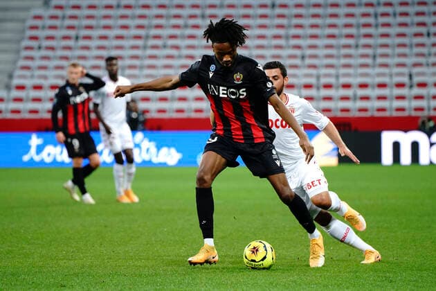 Khephren Thuram (OGC Nice) FOOTBALL : OGC Nice vs AS Monaco - Ligue 1 Ubereats - Nice - 08 11 2020 NorbertScanella PanoramiC 